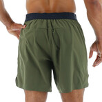 TYR 9" Unlined Short // Olive Night (Small)