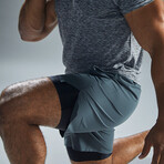 TYR 7" Lined Short // Dark Shadow (Small)