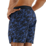 TYR 7" Unlined Short // Navy (Small)