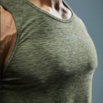 TYR Airtech Tank // Olive Night Heather (Small)