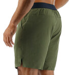 TYR 7" Unlined Short // Olive Night (Small)