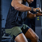 TYR 9" Unlined Short // Olive Night (Small)