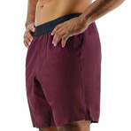TYR 7" Unlined Short // Windsor Wine (Small)