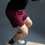 TYR 7" Unlined Short // Windsor Wine (Small)