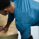 TYR Airtech Long Sleeve Tee // Majolica Heather (Small)