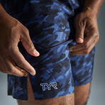 TYR 7" Unlined Short // Navy (Small)