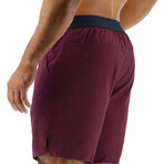 TYR 7" Unlined Short // Windsor Wine (Small)