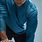 TYR Airtech Long Sleeve Tee // Majolica Heather (Small)