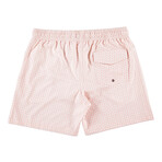 Isabela Swim Trunks // Pink + White (XL)