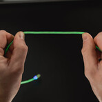 Statik GloBright Universal Light-Up Charge Cable // Blue, Red and Green