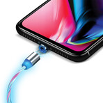 Statik GloBright Universal Light-Up Charge Cable // Blue, Red and Green