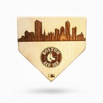 Laser Engraved Home Plate // Skyline Series // Boston Red Sox