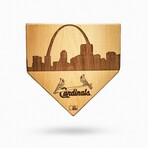 Laser Engraved Home Plate // Skyline Series // St. Louis Cardinals