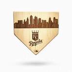 Laser Engraved Home Plate // Skyline Series // Kansas City Royals