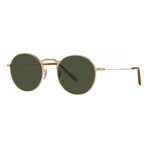Oliver Peoples // Men's Weslie OV1282ST-529252 Sunglasses // Gold + Green
