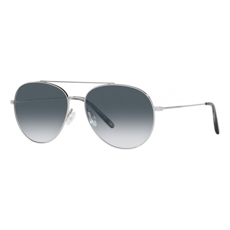 Unisex OV1286S-50363F Airdale Sunglasses // Silver + Chrome Sapphire Photo
