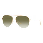 Unisex OV1303ST-52928E Cleamos Sunglasses // Gold + Olive Gradient