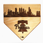 Laser Engraved Home Plate // Skyline Series // Philadelphia Phillies