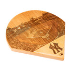 Laser Engraved Wood Plate // MLB Stadium // New York Yankees