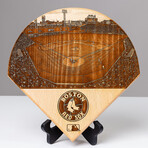 Laser Engraved Wood Plate // MLB Stadium // Boston Red Sox