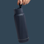 The WaterH Smart Bottle // Magnetite Blue