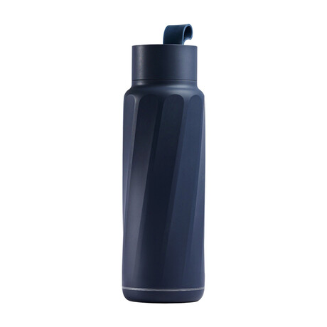 The WaterH Smart Bottle // Magnetite Blue