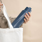 The WaterH Smart Bottle // Magnetite Blue