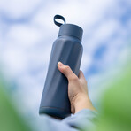 The WaterH Smart Bottle // Magnetite Blue