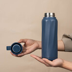 The WaterH Smart Bottle // Magnetite Blue