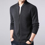 Zip-up Sweater // Gray (M)