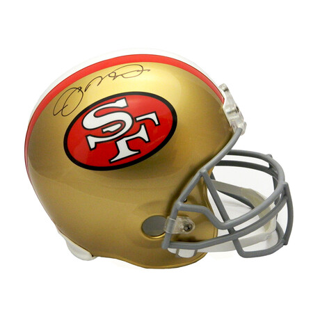 Joe Montana Signed 49ers Throwback Riddell Full Size Replica Helmet