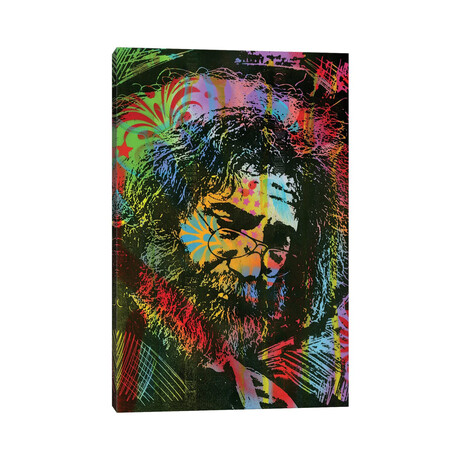 Jerry Garcia Playing // Dean Russo (26"H x 18"W x 1.5"D)