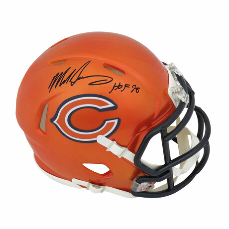 Mike Singletary Signed Chicago Bears FLASH Riddell Speed Mini Helmet w/HOF'98