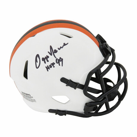 Ozzie Newsome Signed Cleveland Browns Lunar Eclipse Riddell Speed Mini Helmet w/HOF'99