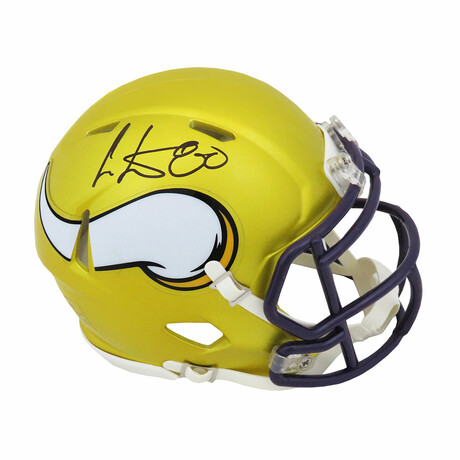 Cris Carter // Signed Minnesota Vikings FLASH Riddell Speed Mini Helmet
