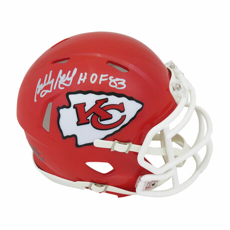 Bobby Bell // Signed Kansas City Chiefs Throwback Riddell Speed Mini Helmet w/HOF'83