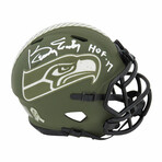 Kenny Easley Signed Seattle Seahawks Salute to Service Riddell Speed Mini Helmet w/HOF'17