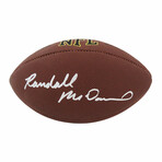 Randall McDaniel Signed Wilson Super Grip Full Size NFL Football