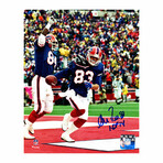 Andre Reed Signed Buffalo Bills Touchdown Action 8x10 Photo w/HOF'14