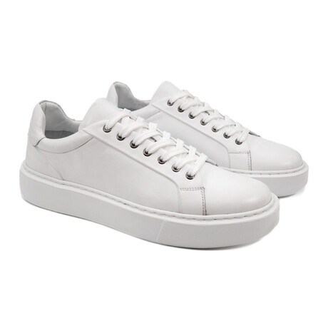 Leather Sneaker // White (Euro: 40)