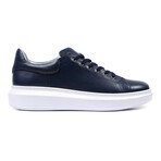 Leather Sneaker // Style 1 // Navy Blue (Euro: 45)