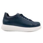 Leather Sneaker // Style 2 // Navy Blue (Euro: 44)