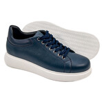 Leather Sneaker // Style 2 // Navy Blue (Euro: 44)