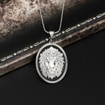 925 Sterling Silver Lion Necklace