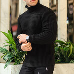 Nopenli Roving Knitted Sweater // Black (M)