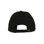 Printed Logo Patch Baseball Hat // Black