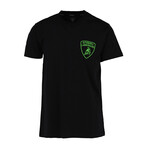 Rubber Patch Logo T-Shirt // Black (S)