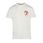 Rubber Patch Logo T-Shirt // White (S)