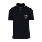 Short Sleeve Logo Polo // Dark Blue (S)