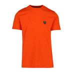 Logo Patch Crewneck T-Shirt // Orange (M)